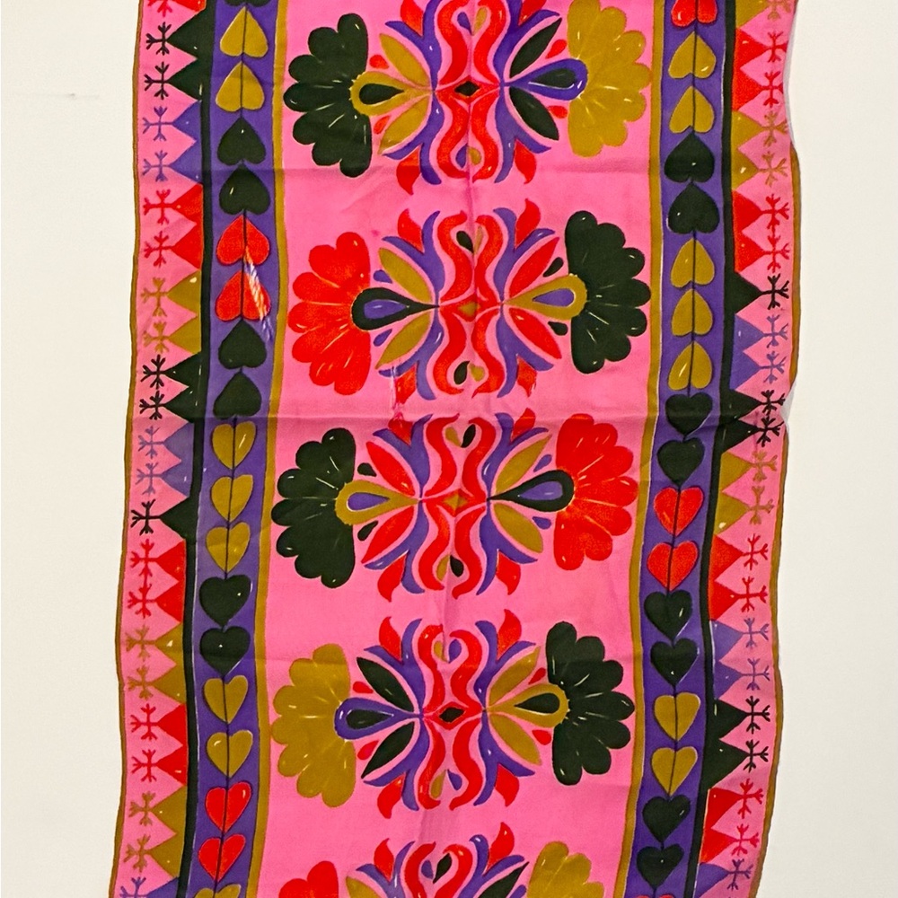 Vera Colorful Floral Patterned Scarf